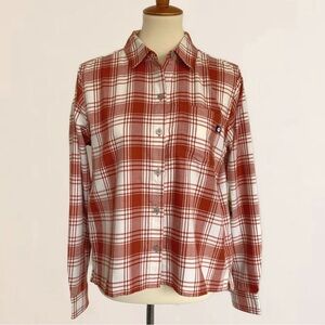 Marmot Barrie Long Sleeve Flannel Shirt Plaid Picante NWT